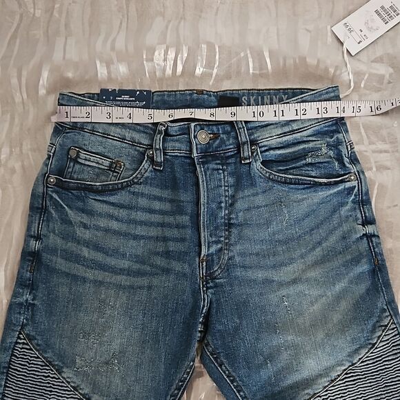 H&M Men Skinny Jeans 30 Light Blue Washed - Picture 5 of 16